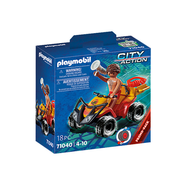 Playmobil cidade ação quad resgate D