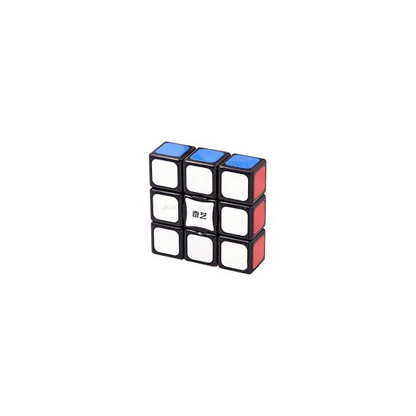 Cubo de rubik super disquete Qiyi 3x3x1 bordas pretas D