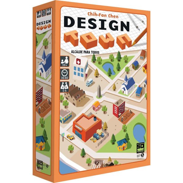 Jogo de tabuleiro Design Town Pegi 10 D