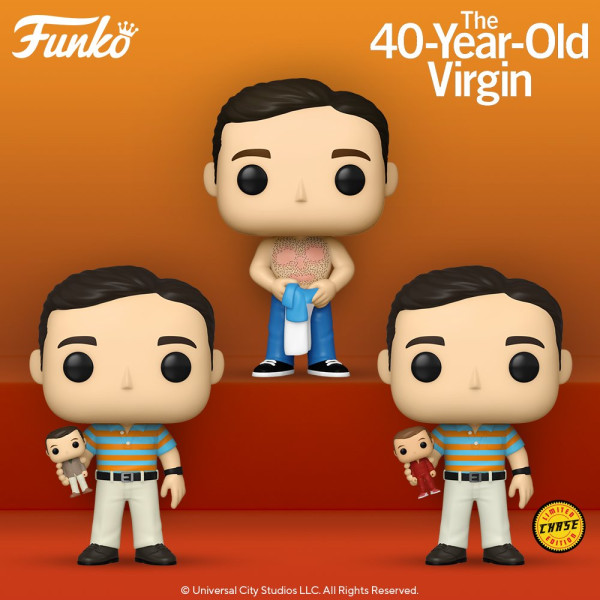 Surpresa caixa funko cinema virgem em 40 andy em suas três variantes D