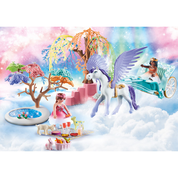 Piquenique Playmobil com carruagem pegasus D