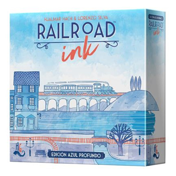 Juego de mesa railroad ink: edicion azul profundo pegi 8 D