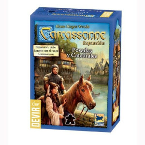 Jogo de tabuleiro devir carcassonne pousadas e catedrais D