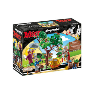 Playmobil asterix: panoramix con el caldero de la pocion magica D