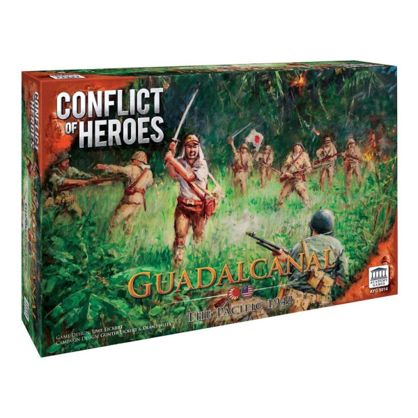 Jogo de tabuleiro Conflict of Heroes Guadalcanal Pacific 1942 idade recomendada 13 anos Idioma inglês D