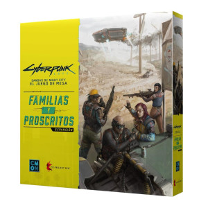 Juego de mesa cyberpunk 2077: familias y proscritos edad recomendada 14 años D