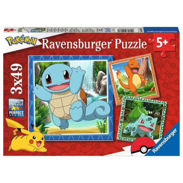 Puzzle ravensburger pokemon 3x49 5+ D