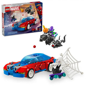 Lego marvel coche de carreras spiderman y duende verde venomizado D