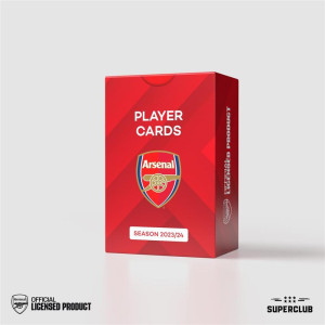 Jogo de tabuleiro de cartas de jogador do Superclub Arsenal 2023 - 24 inglês D