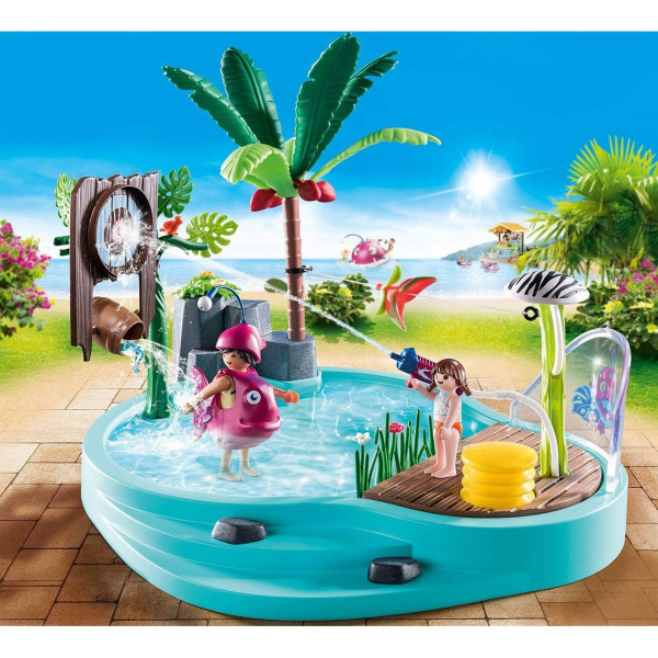 Playmobil piscina divertida com pulverizador de água D