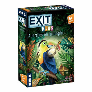 Juego de mesa devir exit kids acertijos en la jungla D