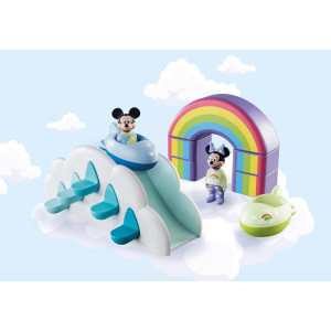 Playmobil 1.2.3 & disney mickey e casa minnie nas nuvens D