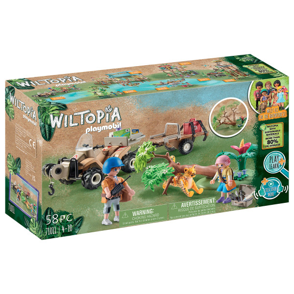 Playmobil wiltopia quad rescate de animales D