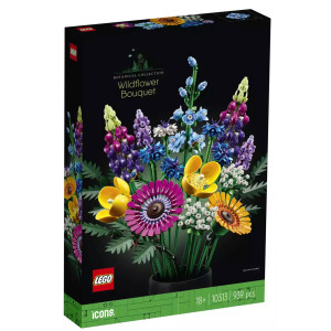 Lego buquê de coleção botânica de flores selvagens D