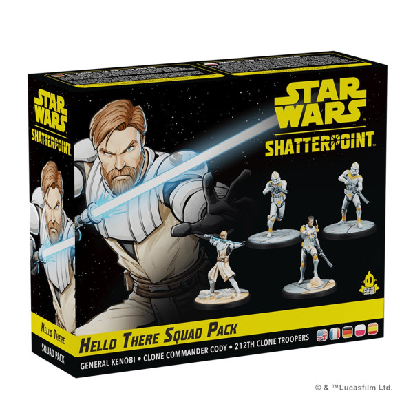 Juego de mesa star wars shatterpoint hello there general obi - wan kenobi squad pack D