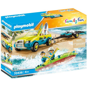 Playmobil carro de praia com canoa D