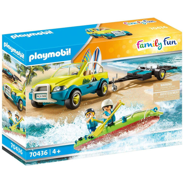 Playmobil coche de playa con canoa D