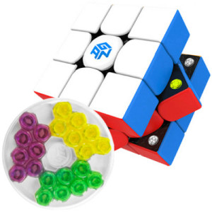 Cubo de rubik gan 356 m 3x3 magnetico stk multicolor D