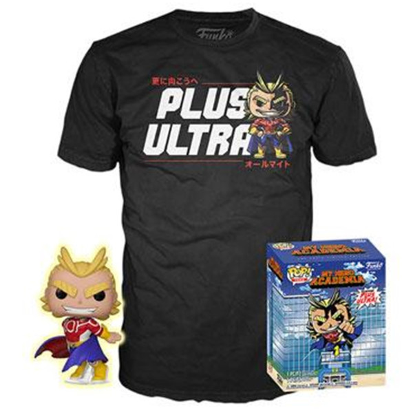 Pop & tee meu herói academia todos podem funko + t-shirt tamanho m ut - 56664m D