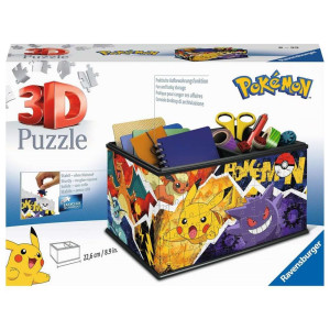 Puzzle 3d caixa de armazenamento ravensburger - pokemon D