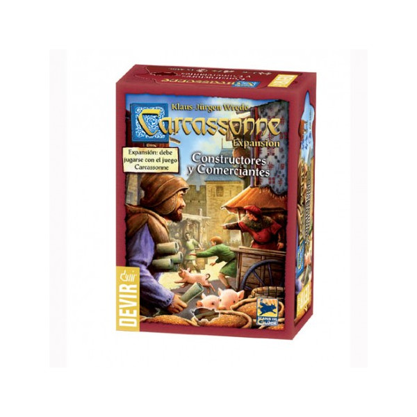 Juego de mesa devir carcassonne constructores y comerciantes D