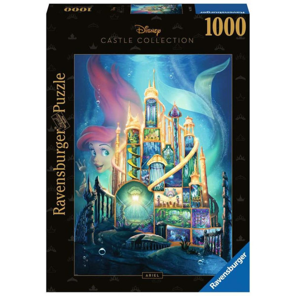 Puzzle ravensburger disney castles -  ariel 1000 piezas D