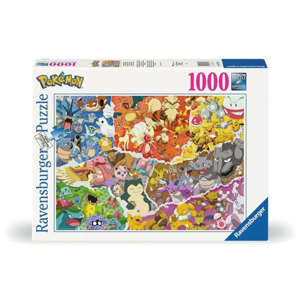 Quebra-cabeça Pokémon Ravensburger 1000 peças D