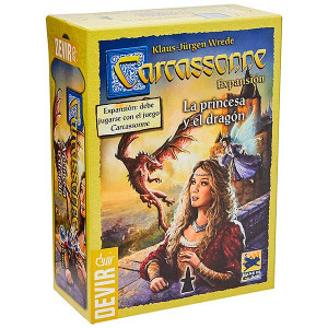 Jogo de mesa devir carcassonne a princesa e dragão D