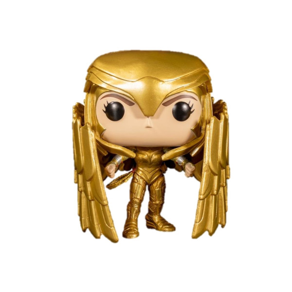 Funko pop dc maravilha mulher 1984 maravilha mulher terno dourado efeito metálico exclusivo 46659 D