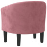 Sillón de terciopelo rosa 5