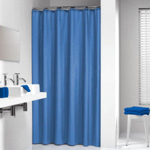 Sealskin Cortina de ducha Madeira azul 180x200 cm D