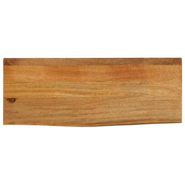 Tablero de mesa borde natural madera maciza mango 70x20x2.5 cm D