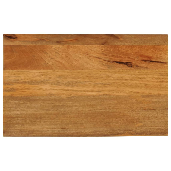 Tablero de mesa borde natural madera maciza mango 40x20x3.8 cm D