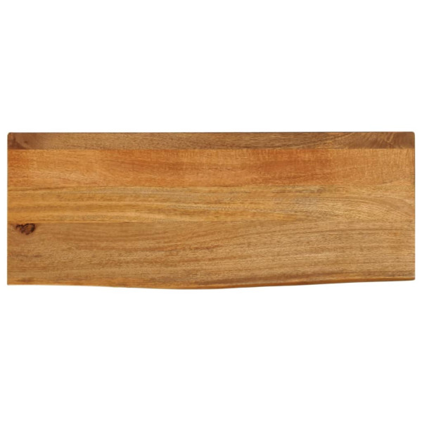 Tablero de mesa borde natural madera maciza mango 80x20x2.5 cm D