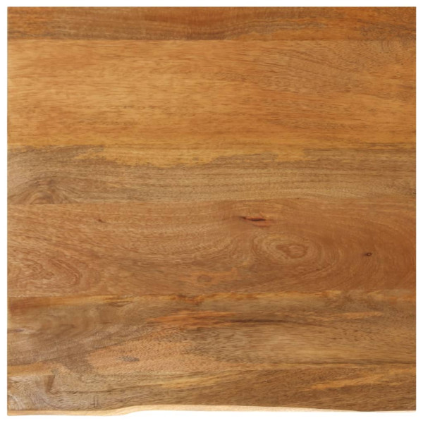 Tablero de mesa borde natural madera maciza mango 60x60x2.5 cm D