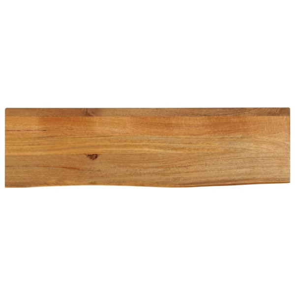 Tablero de mesa borde natural madera maciza mango 110x40x2.5 cm D