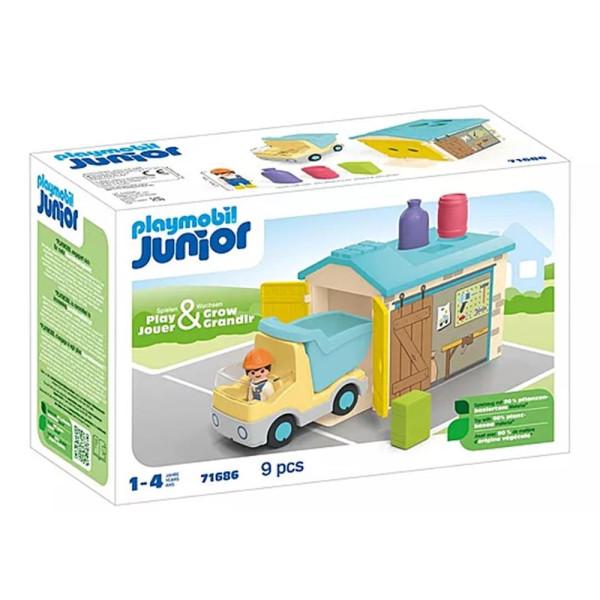 Playmobil junior camión con garaje D