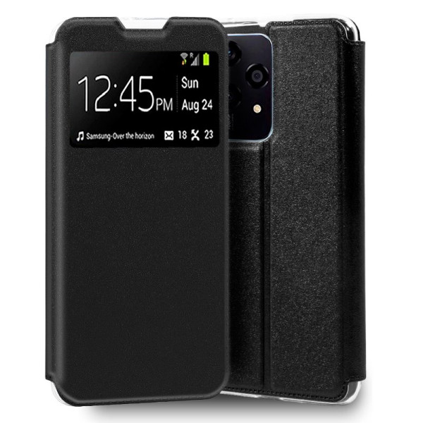 Funda COOL Flip Cover para Honor 200 Lite Liso Negro D