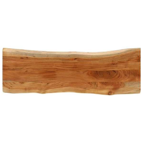 Tablero rectangular madera de acacia borde vivo 110x40x3.8 cm D