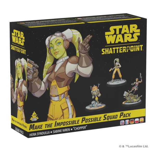 Juego de mesa star war shatterpoint make the impossible possible squad pack edad recomendada 14 años D