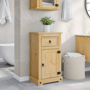 Armario de baño Corona madera maciza de pino 45x33x80 cm D