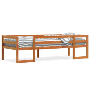 Estructura de cama para niños madera de pino marrón 80x200 cm D