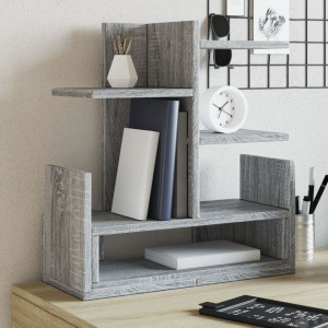 Organizador escritorio madera ingeniería gris 49x20x52.5 cm D