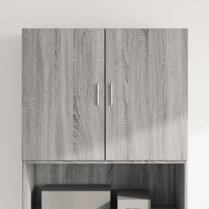 Armario de pared madera de ingeniería gris Sonoma 80x42.5x64 cm D