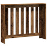 Cubierta de radiador madera color envejecido 104x20x82 cm 5