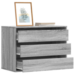 Gaveta canto madeira cinza engenharia Sonoma 80x41x58 cm D