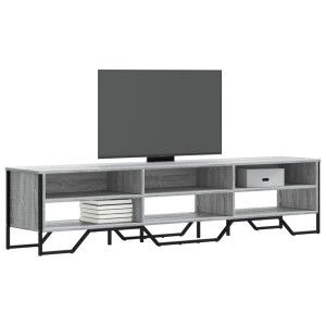 Mueble de TV madera de ingeniería gris Sonoma 180x34x41 cm D