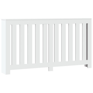 Cubierta de radiador madera de ingeniería blanco 149x20x82 cm H