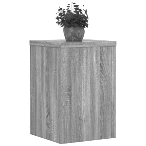 Suportes de plantas 2 uds madeira cinza Sonoma 25x25x35 cm D