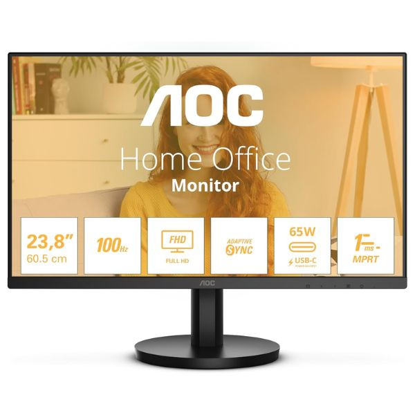 Monitor AOC 23.8" FHD 24B3CA2 negro D